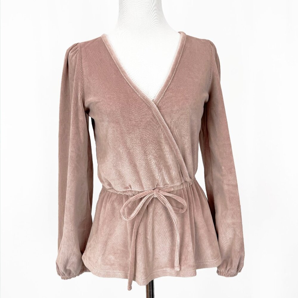 Madewell Women's Size XXS Dusty Rose Corduroy Top Blouse Shirt